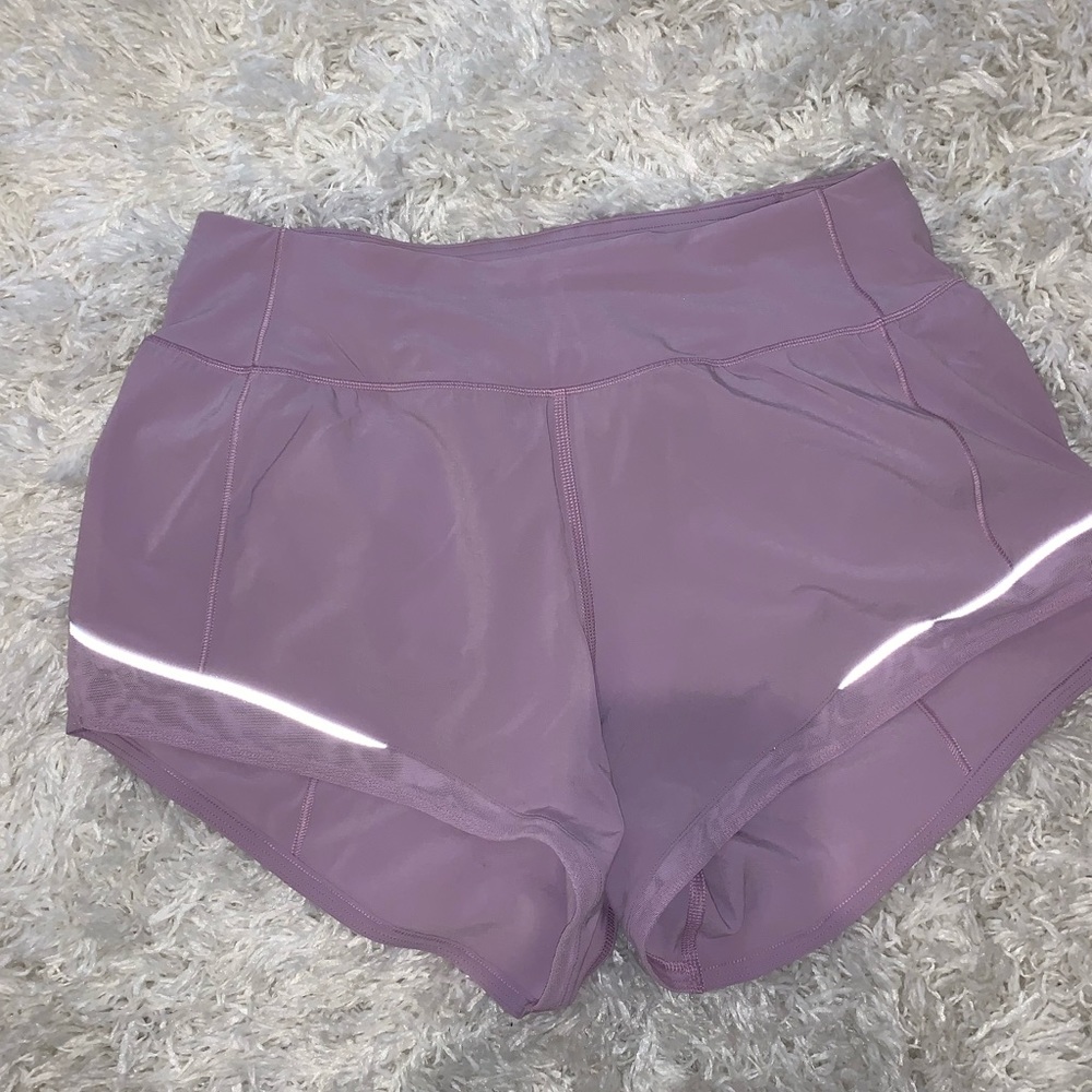 Lululemon purple athletic shorts